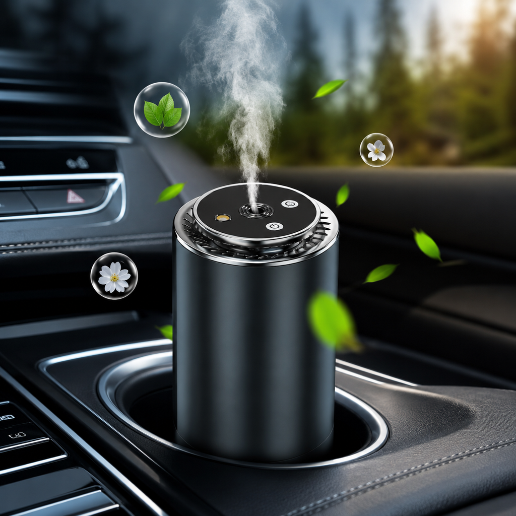 PROFAN™ Smart Car Air Purifier & Freshener with HEPA Filter which removes Smoke, Dust & Odors