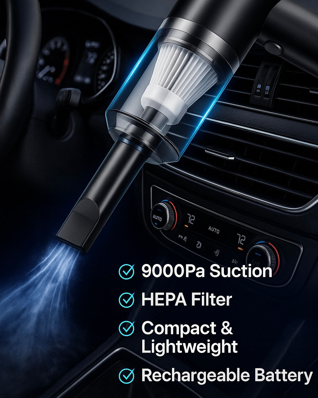 PROFAN™ 9000 Pa Suction Power 3 in 1 Rechargeable Cordless Vacuum Cleaner & Blower