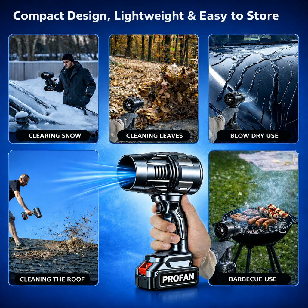 PROFAN™ 200000 RPM Cordless SUPER POWER JET GUN | 1-Year Warranty | For Cars, Home, PC & Outdoor Cleaning