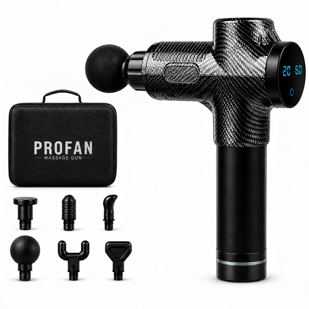 PROFAN™ X1 PRO Deep Tissue Carbon Fibre Massage Gun with High Power Muscle Recovery